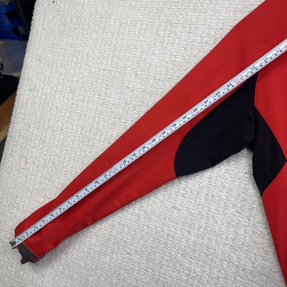 Y2K Salomon Soft Shell Jacket Clima Wind Red Mens Medium Hiking Outdoor - Picture 14 of 14